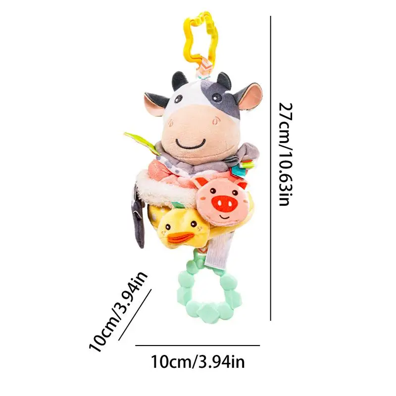 Baby Stroller Rattle Early Development Musical Toy Car Seat Stroller Activity Crib Rattles Teether For 0-12 Months Old Baby Girl