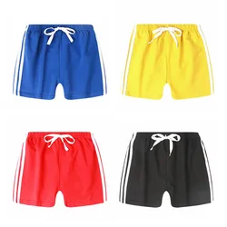 Todder Girl Boy Short Pants Summer Cotton Sport Shorts For Kids Teenage Girls 2 8 10 12 Yrs Black Beach Shorts Children Clothing