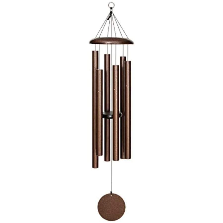 

44 inch Copper Vein Wind Chime for Patio Backyard Garden Outdoor Decor in Aluminum Chime Color Natural with Rustic Aesthetic Ma