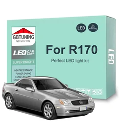 11Pcs Car Accessories For Mercedes Benz SLK Class R170 SLK200 SLK230 SLK320 1996-2003 Canbus Dome Trunk LED Interior Light Bulb