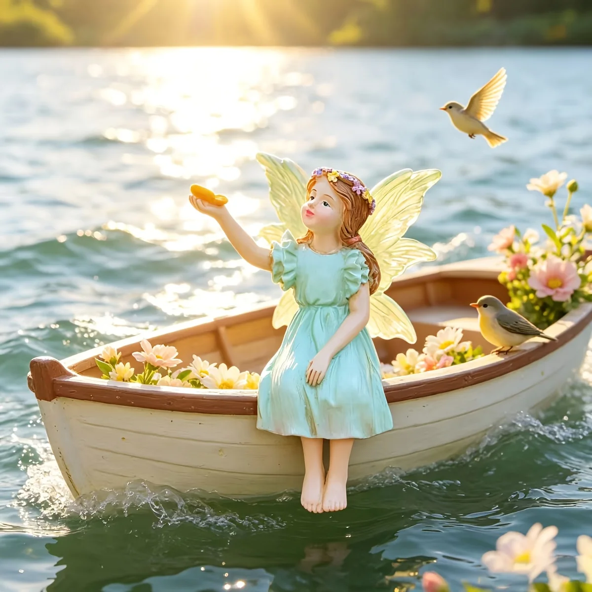 1 statue de bateau féerique fl - Bonsai Garden Backyard avis et prix
