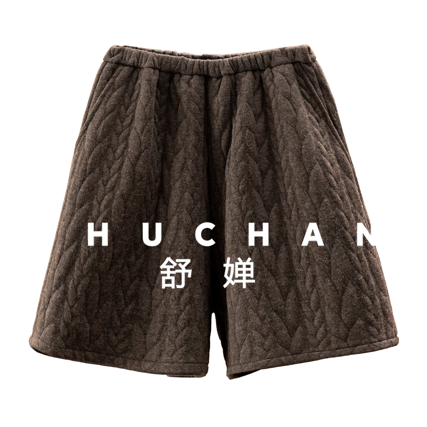 عرض الشتاء أرجل جميلة تحتوي على صوف فضفاض وسميك وأرجل واسعة ربع/شورت نسائي 94E5 #1