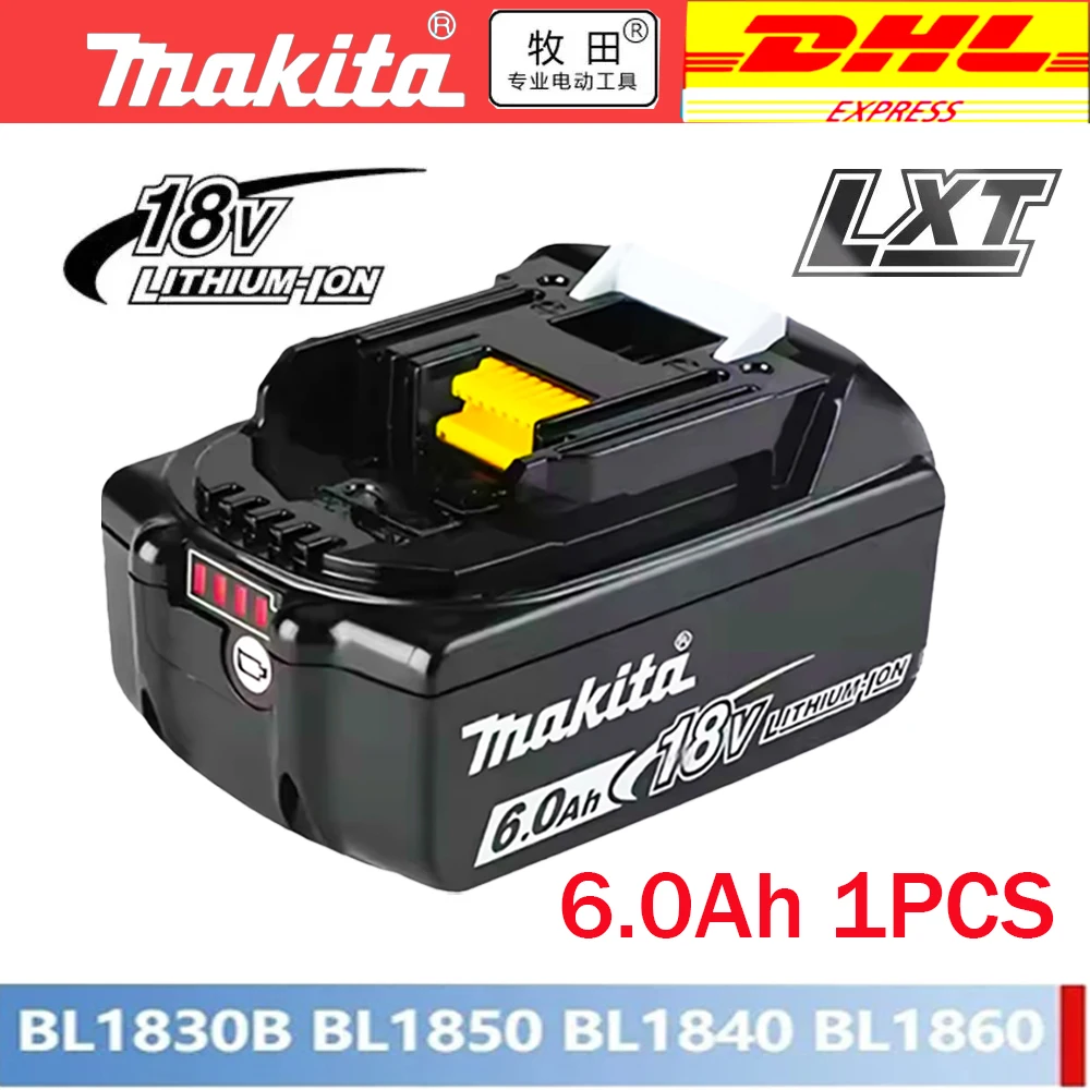 

18V6.0Ah Original Makita power tool battery, suitable for Makita BL1830 BL1830B BL1840 BL1840B BL1850 BL1850B model power tools