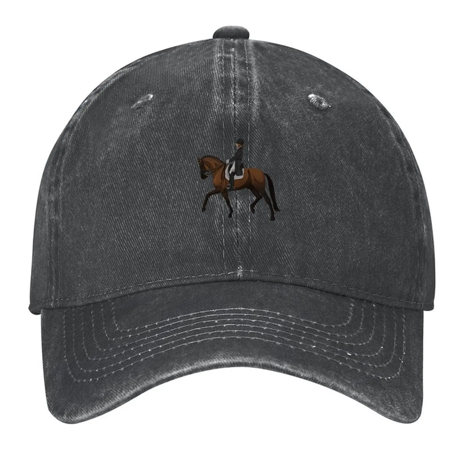 

Bay Dressage Horse Collected Trot Baseball Cap Visor Golf Wear Dropshipping Ball Cap Hats For Women Men's