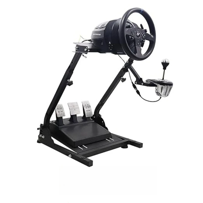 

Folding simulation racing game steering wheel seat bracket
