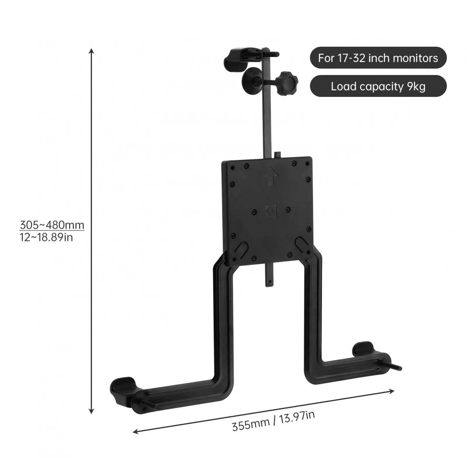 17-32 Polegada desktop led lcd monitor titular braço extensão adaptador fixação suporte fixo display suporte de carregamento 9kg