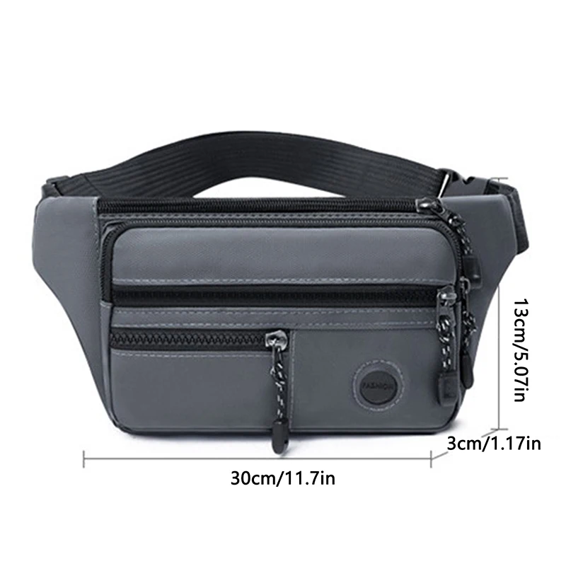 Waist Pack Men's Leisure Sports Outdoor Chest Bag Fashion Trend Shoulder Bag Crossbody Bag Large Capacity Waterproof