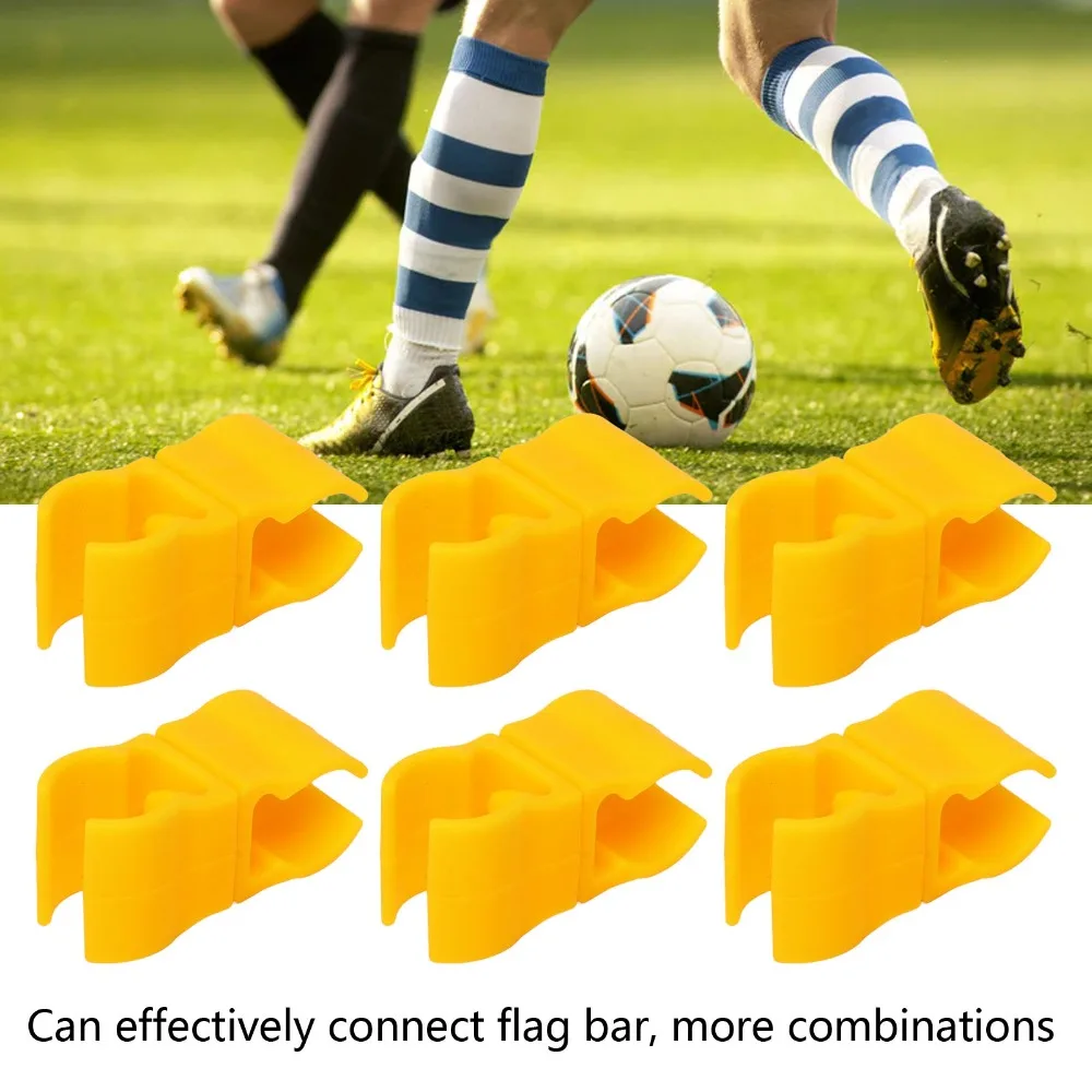 

10PCS Plastic Football Training Flag Pole Clip Swivel Clips Connector Clip Football Flag Pole Buckle Swivel Connector