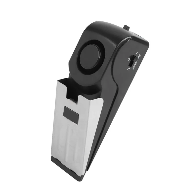 

Portable Wedge Shaped Door Stop Alarm Home Travel Security System Wireless Alert Burglar 120db
