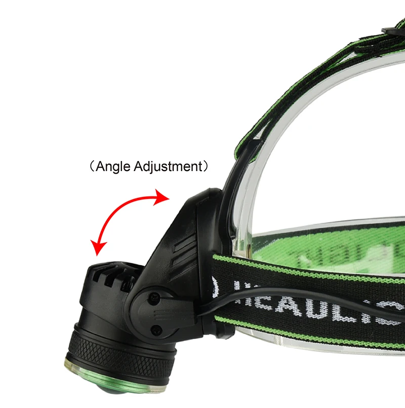 

F2 18650 Battery USB Rechargeable for Fishing Head Flashlight Lamp Torch Waterproof Light T6+ COB Led Headlamp Zoom Headlight