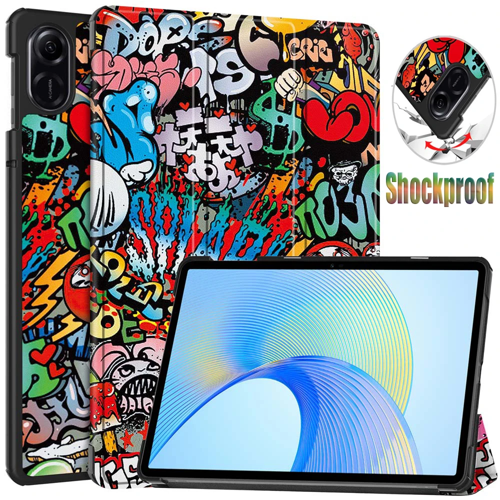 

for Honor Pad X9 X8 Pro Tablet Sleeve Sleep Wake Magnetic Flip Case Shockproof Cover Foldable Stand Hard PU Leather Pouch