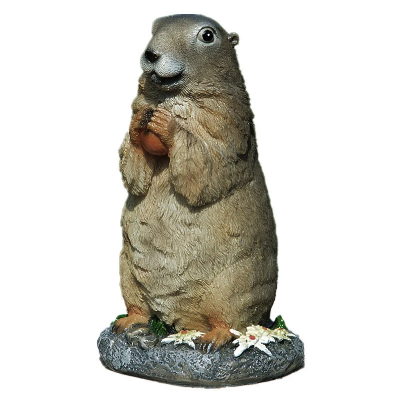 Outdoor Animal Meerkat Groundhog Resin Statue Ornaments Garden Landscape Figurines Decoration Courtyard Lawn