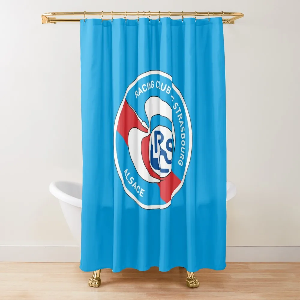 

Racing Club De Strasbourg Shower Curtain For Bathrooms With Beautiful Designs Funny Shower Curtain