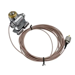 Mobile Antenna Mount Bracket Clip PL259 To NMO Plug 16.4ft RC316 Copper Coaxial Extend Cable for Car Truck Radio Base Station