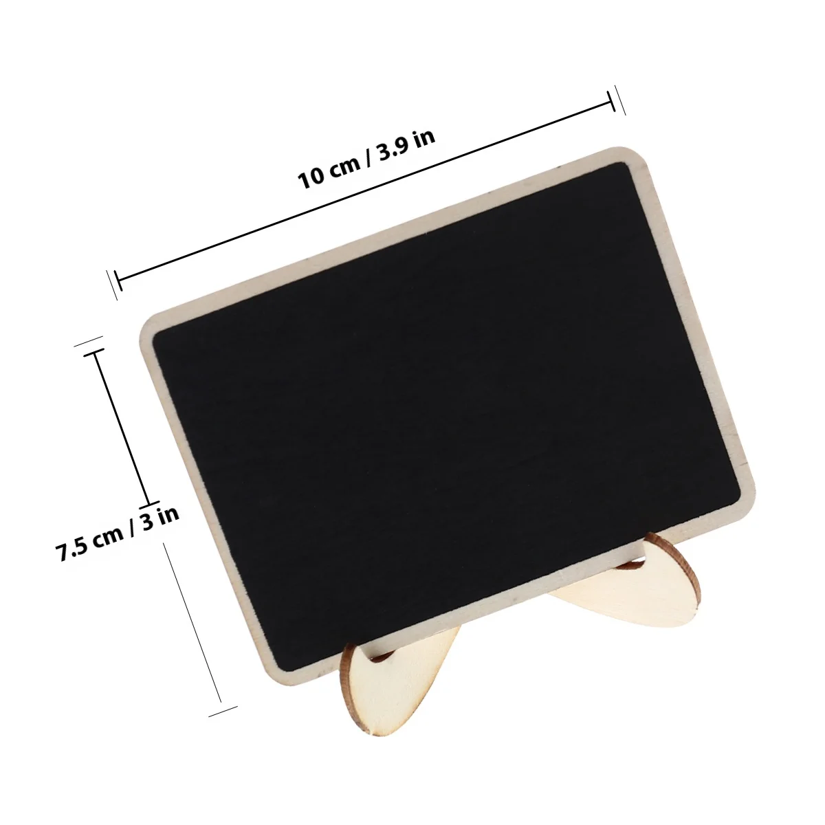 10Pcs Mini Chalkboards Stand Erasable Wood Signs for Wedding Dinner Party Table Place Decor Messages Mini Chalkboards