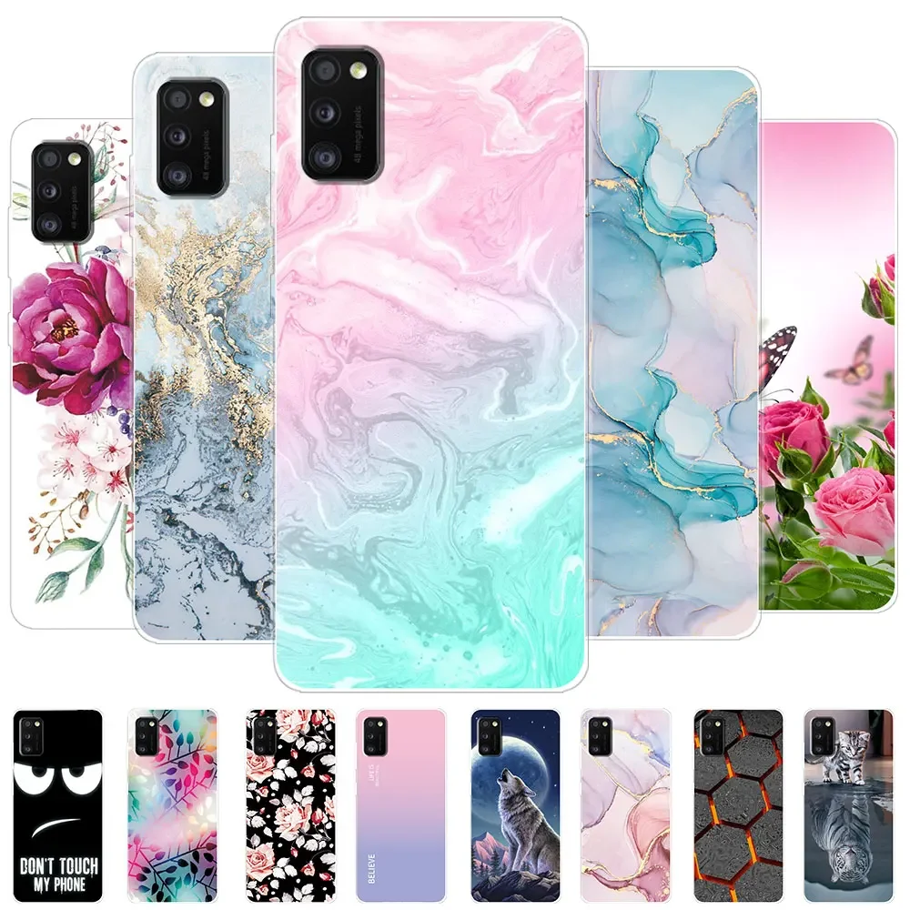 For Samsung Galaxy A41 Case Galaxy A41 SM-A415F Back Cover Clear Soft Silicone Phone Back Fundas For Samsung A41 A 41 Coque Case