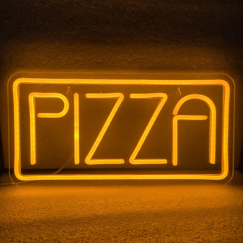 

PIZZA Neon Signs Lights for Restaurant Coffee Shop Bar Pub Business Store Window Display LED Pizza Sign Kitchen Bedroom Kid Room