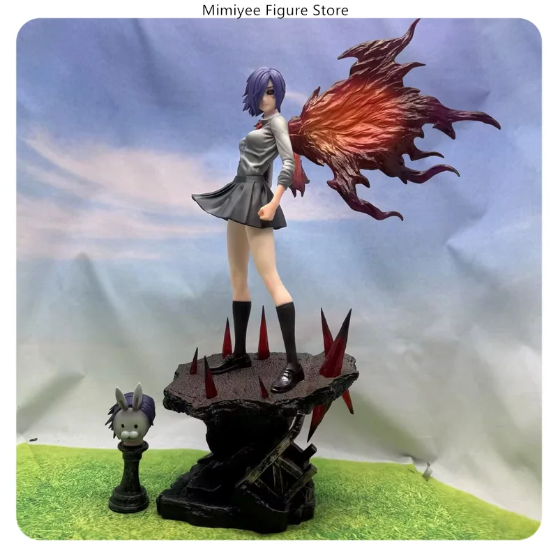 

37cm Tokyo Ghoul Touka Kirishima Interchangeable Head Standing Pose Anime Figure Model Statue
