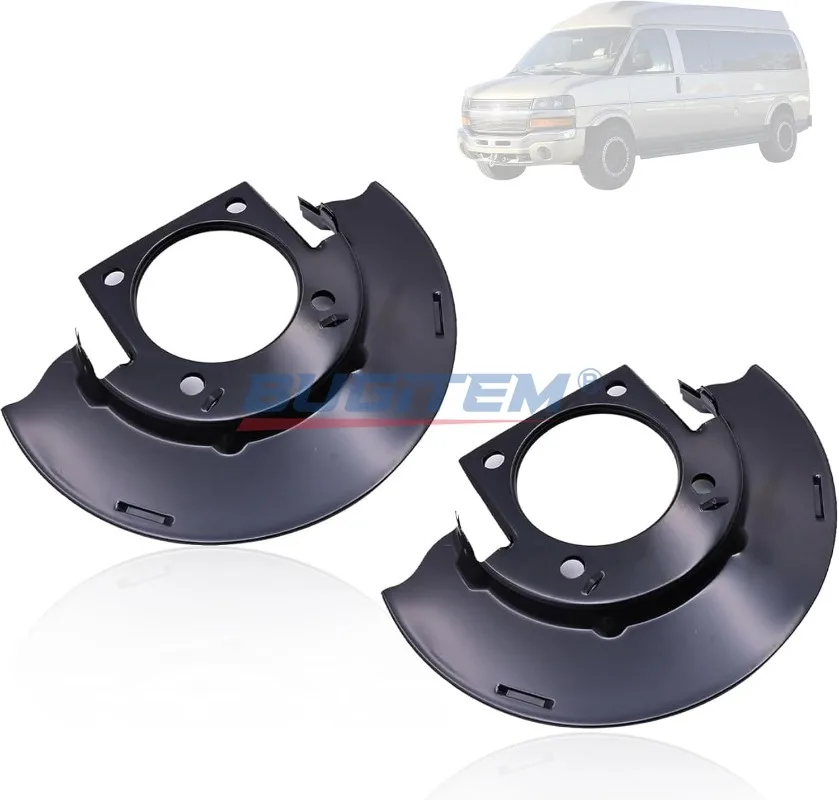 2PCS Front Brake Dust Shield 25846355 For Chevy Avalanche Suburban 2500 Express 2500 3500 Silverado 1500 2500 3500 GMC Savana