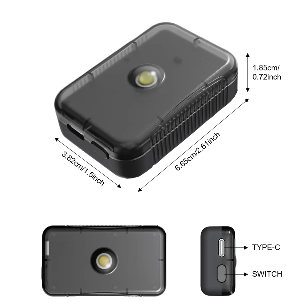 Motorcycle Car Compartment Induction Light Safety Light Tail Box Convenient Armrest Box For Outdoor Fishing Camping