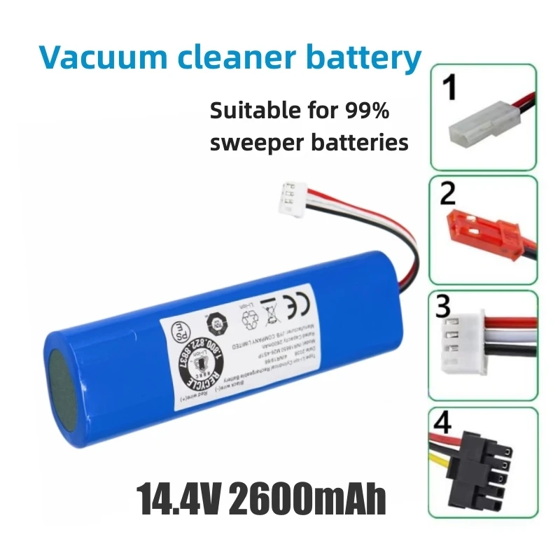 14.4V/14.8V 2600mAh 4S1P For ILIFE ZACO V3 Qihoo 360 S6 Philips XinBot For ILIFE V3 V5 DF43 DF45Vacuum Robot Cleaner Battery