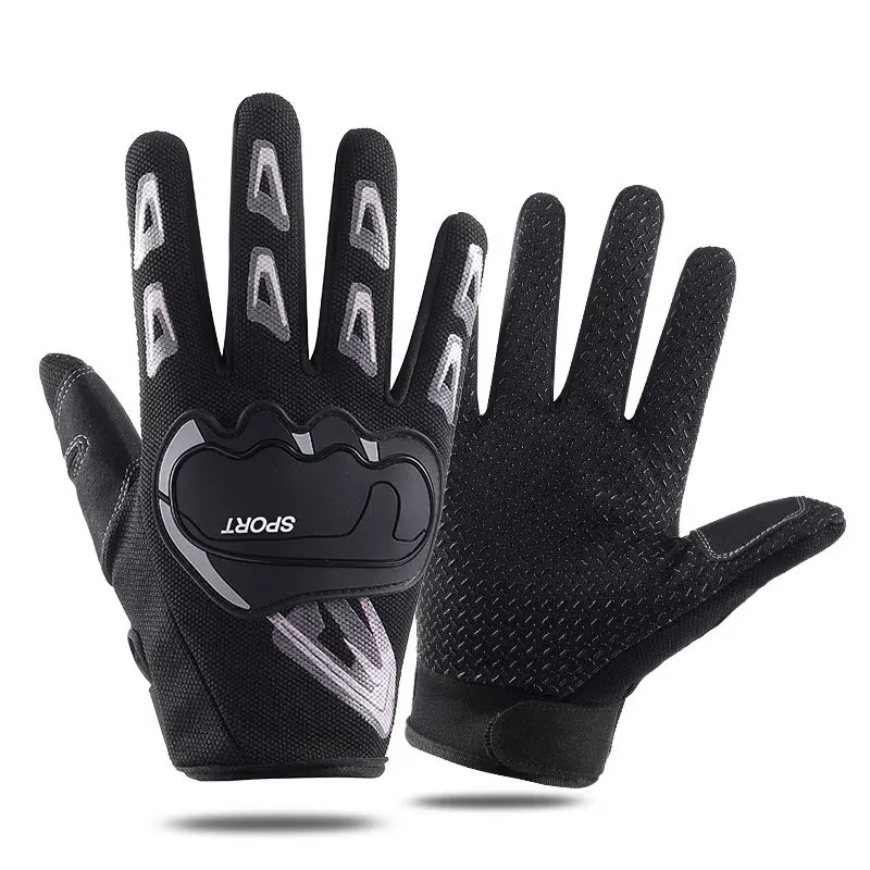 

Motorcycle Full Finger Gloves For Men Women Shockproof Non-slip Tactical Gloves For Outdoor Fitness Cycling Acesssories