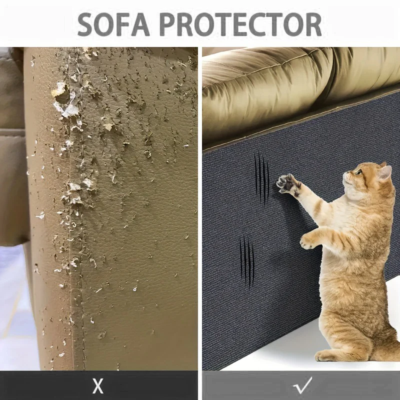 Self-Adhesive Carpet Cats Scratch Board Furniture Protective Pad for Home Decor Post Cat Supplies Carpets for Living Room