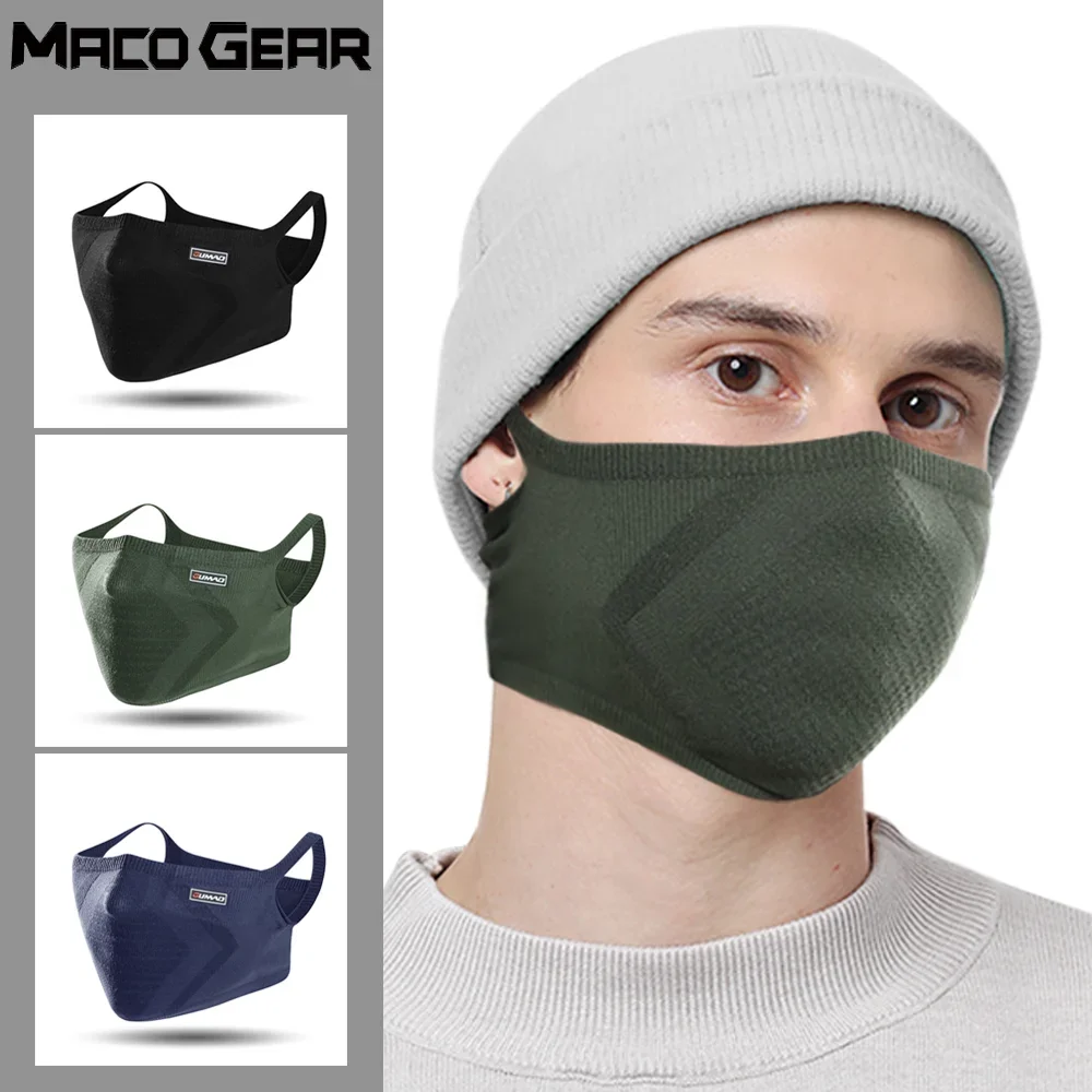 Fashion Sports Mask Windproof Breathable Absorbent Soft Face Cover Reusable Washable Hiking Running Face Mask Sports Accessories