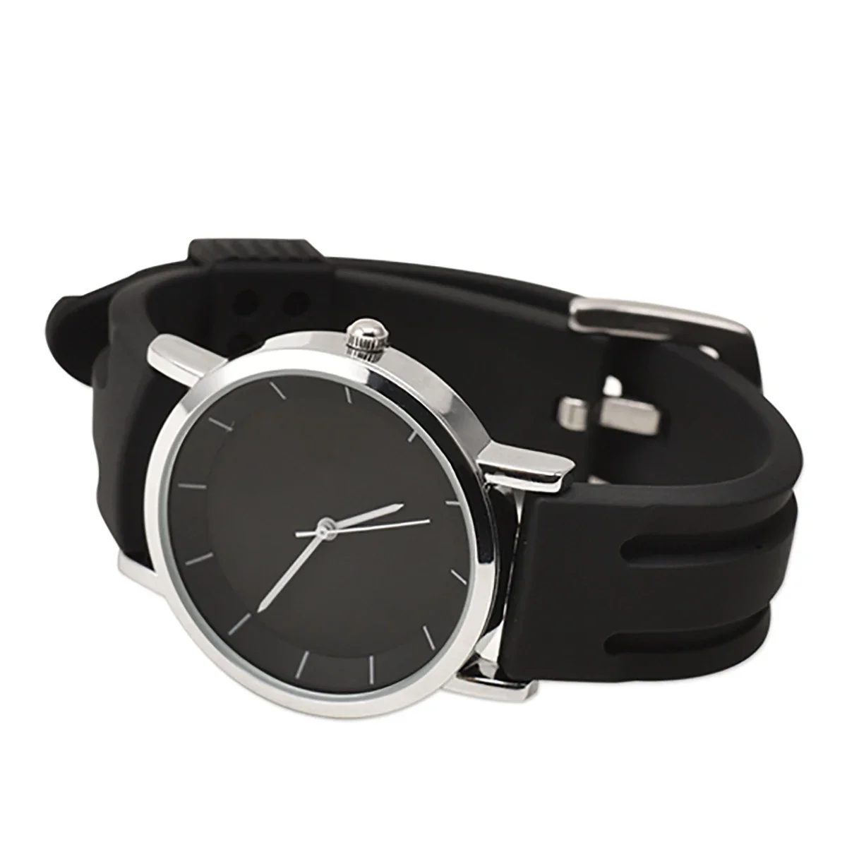 シリコンウォッチバンド,ソフトラバーストラップ,ブラシブラッシュドクラスプ,スポーツ,18mm, 20mm, 22mm, 24mm, 26mm, 28mm, 30mm