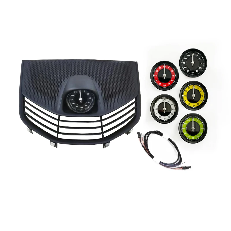 Car Modification Upgrade Center Console Clock Stopwatch for  Taycan