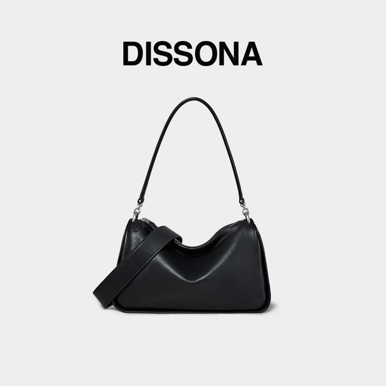 DISSONA Vegetable-Tanned Cowhide Women's Toast Shoulder Bag Underarm Hobo Bag Boston Bag 2025