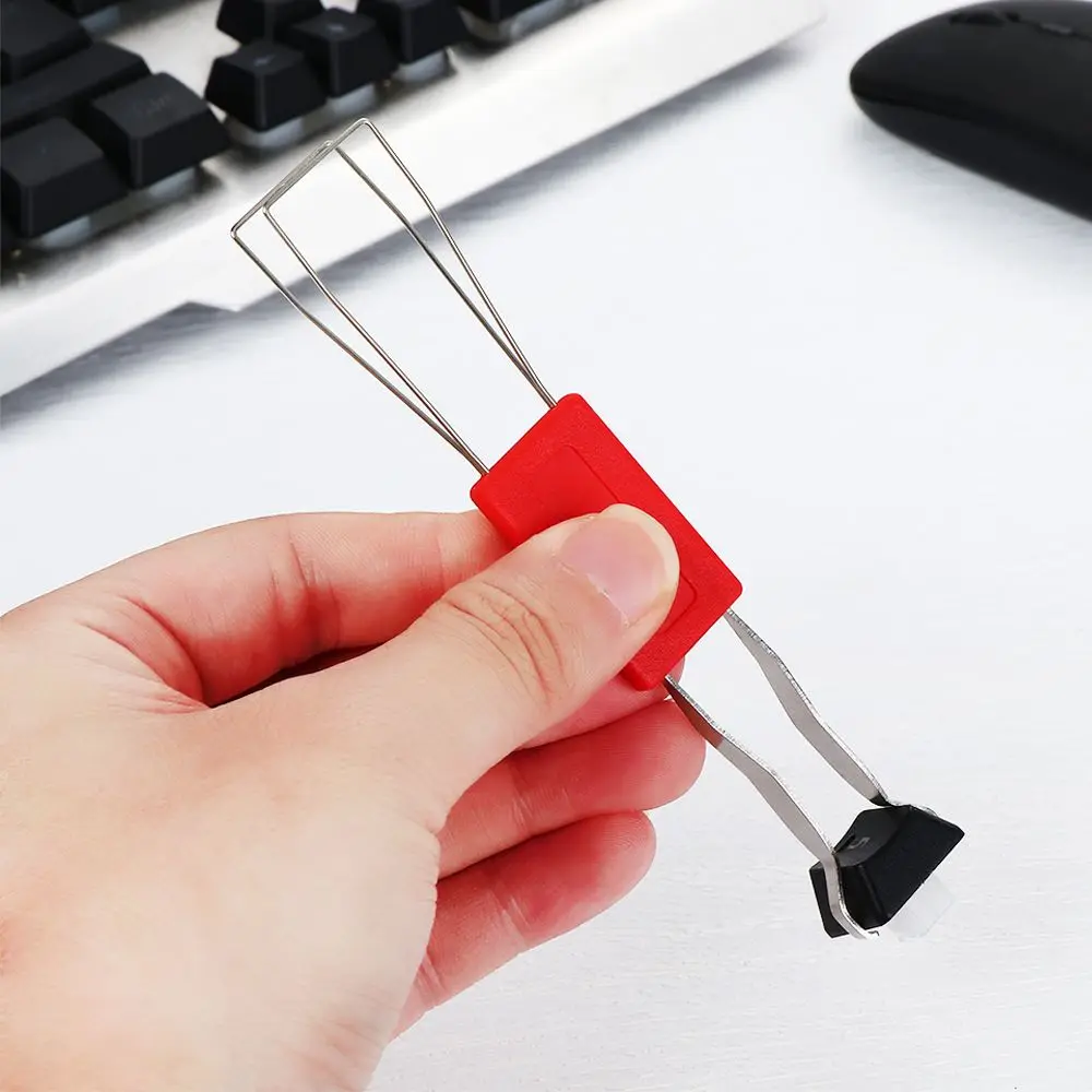 Easy Use Steel Keyboard Dust Cleaner Aid Keycaps Puller Cleaning Tool Keycap Unloading
