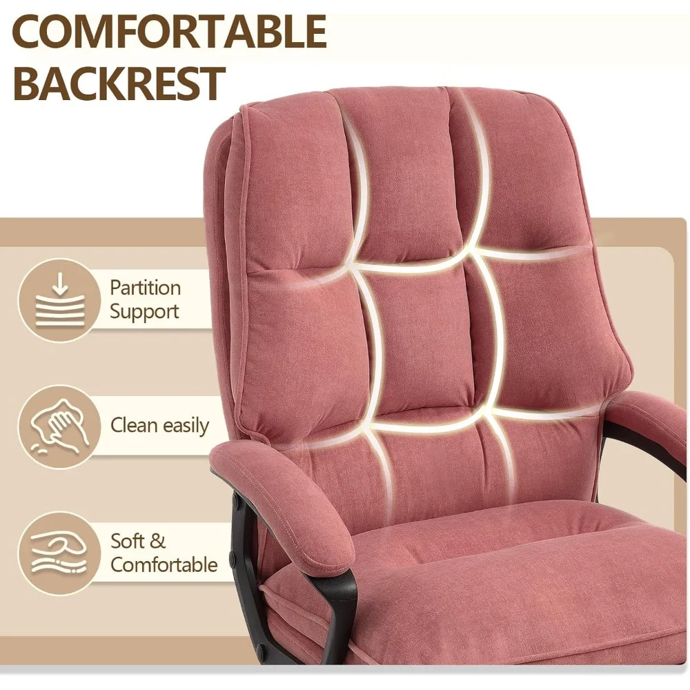Ergonomically Designed Cushioned Office Chair for Extended Use with Adjustable Height for Executives