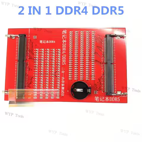 2 IN 1 DDR5 DDR4 Laptop Notebook RAM Memory Slot Diagnostic Analyzer Tester Card with LED