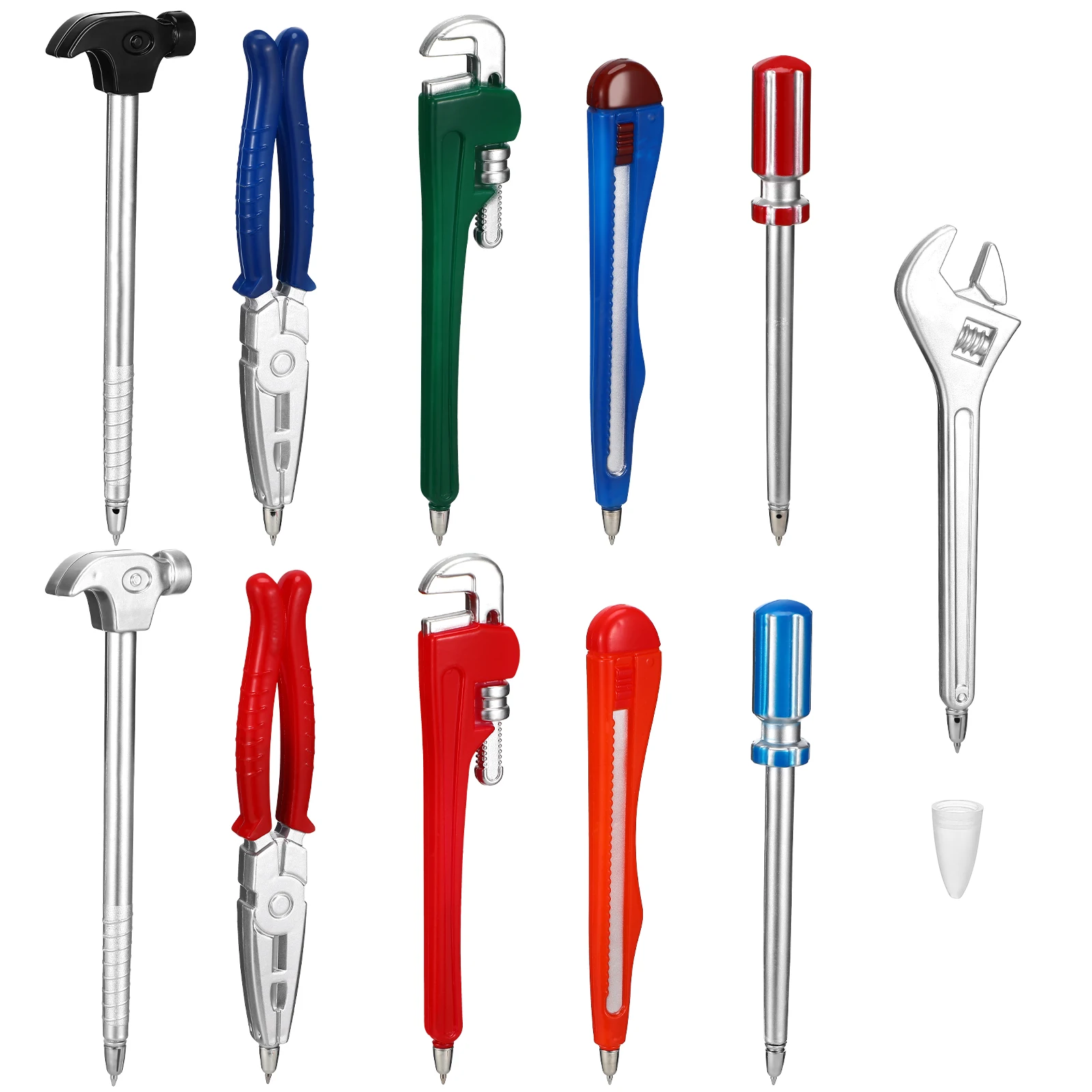 

11Pcs Novelty Hand Tools Shaped Ballpoint Pens Smooth Writing Experience Comfortable Grip Office Supplies For Diy Lovers