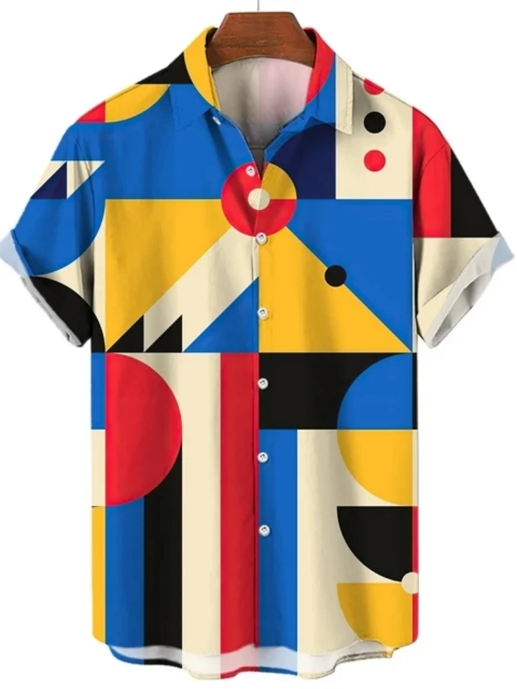 여름 클래식 스타일 패션 남성 셔츠 쿠바 사회 3D 인쇄 캐주얼 슬림 피트 남성 의류 블라우스 Camisa 꽃 하라주쿠 하와이