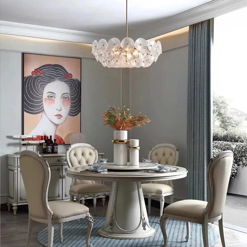 Solid wood dining table and chairs