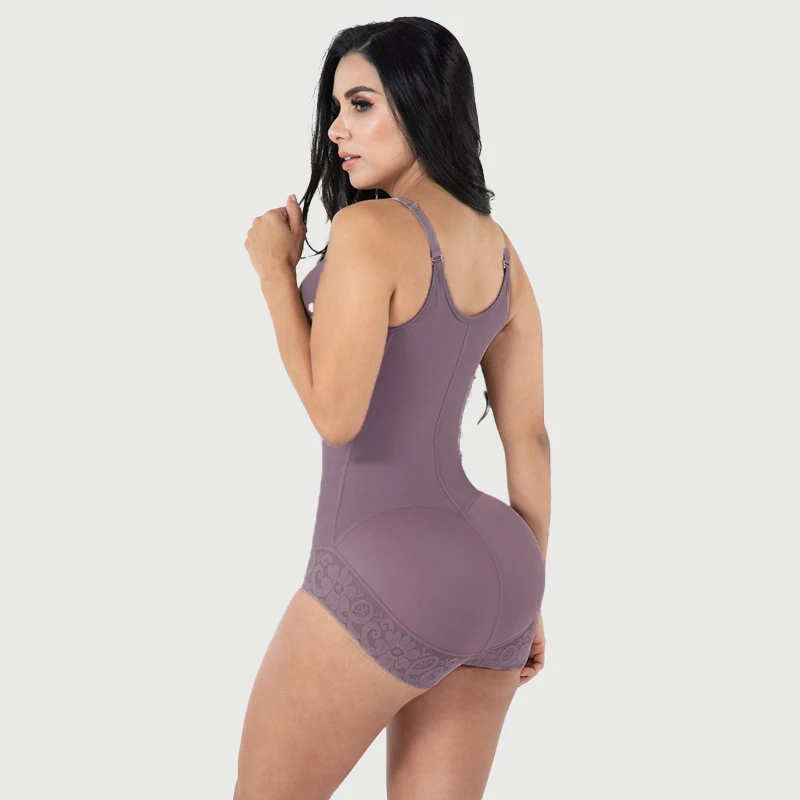 High Compression Shapewear with Hook for Women, Adjustable Bra, Slimming Bodysuit, Lace Shaper