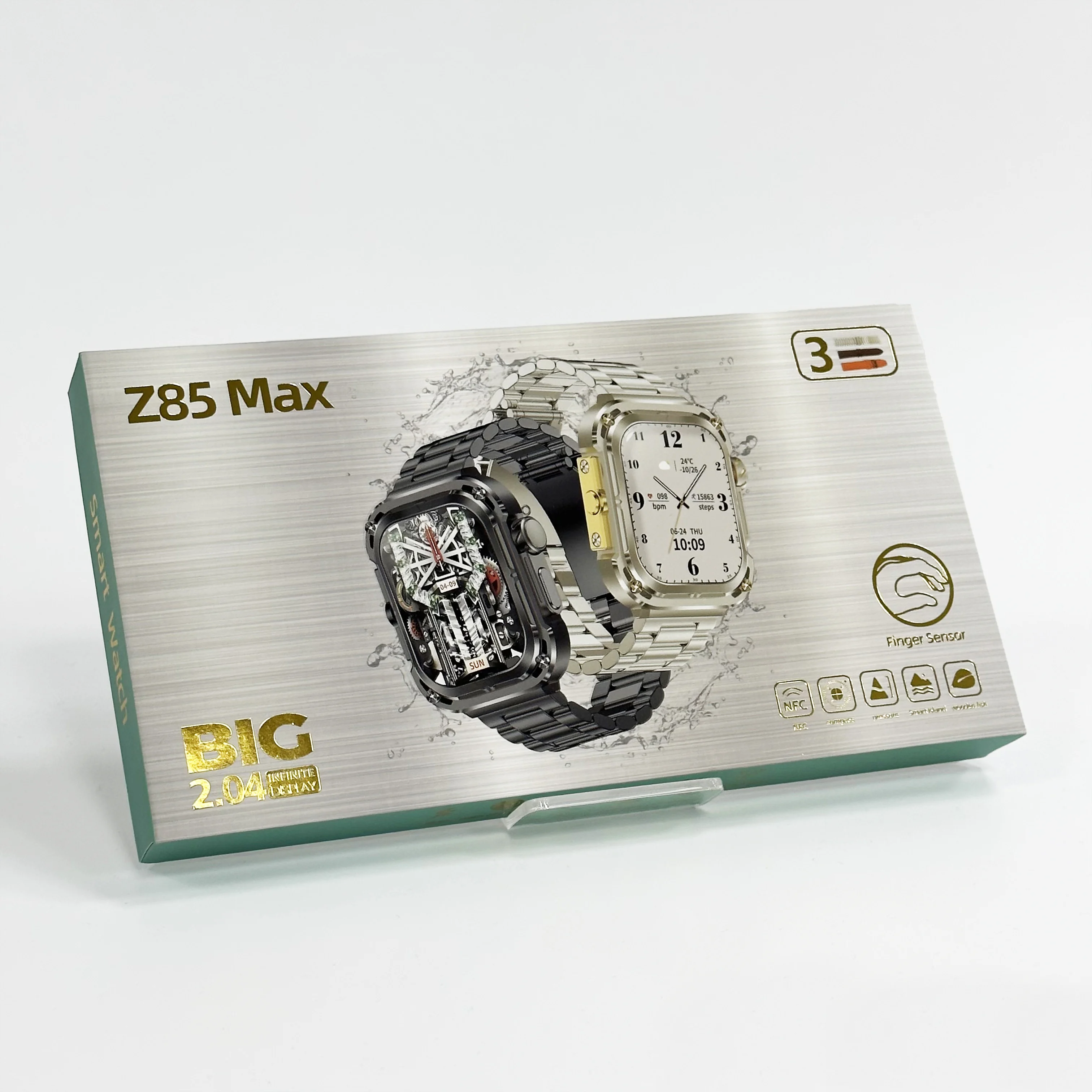 

Z85 Max IP68 Водонепроницаемые умные часы 2,1-дюймовые TFT уличные умные часы для мужчин BT Call 460 мАч Батарея Модные умные часы