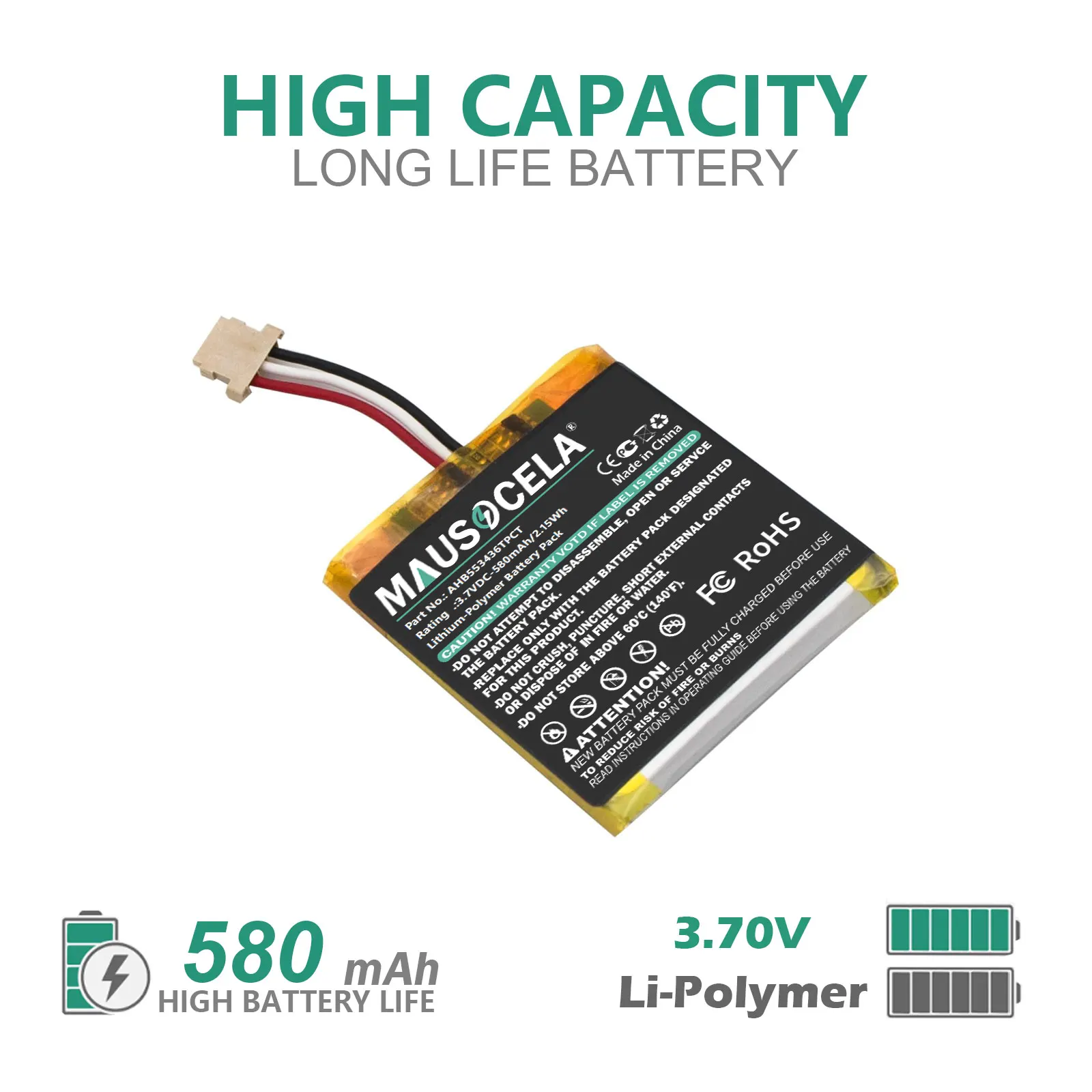 

Alarm System Battery For Honeywell:300-10728,Home PROWLTOUCH,PROWLTOUCHC,PROWLTOUCH,Resideo PROWLTOUCHC Keypads,ProSeries 7" Col