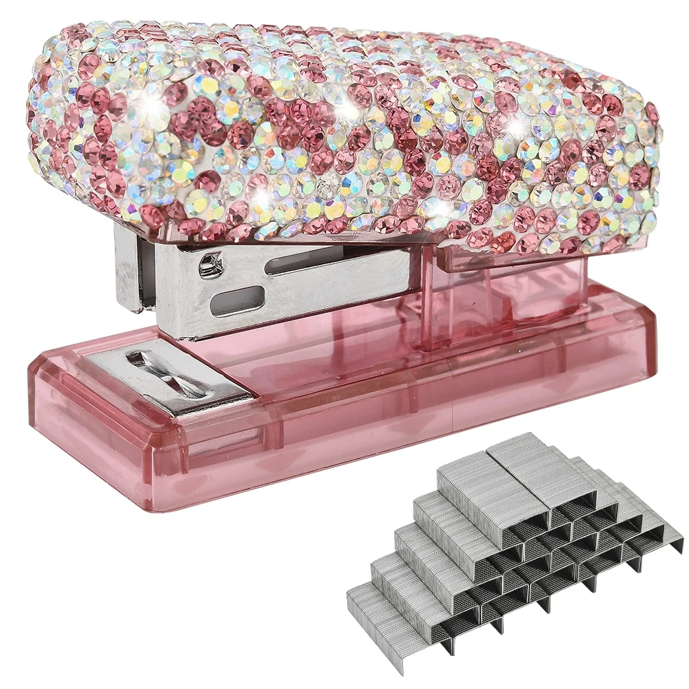 

Bling Stapler with 1000pcs Staples, Crystal Diamond Rhinestone Decorative Repairs Tools