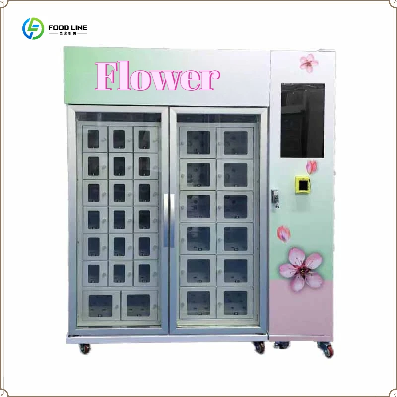Fresh Flower Vending Machine in Lockers with Cooling System Shelf Life Management FL Customized
