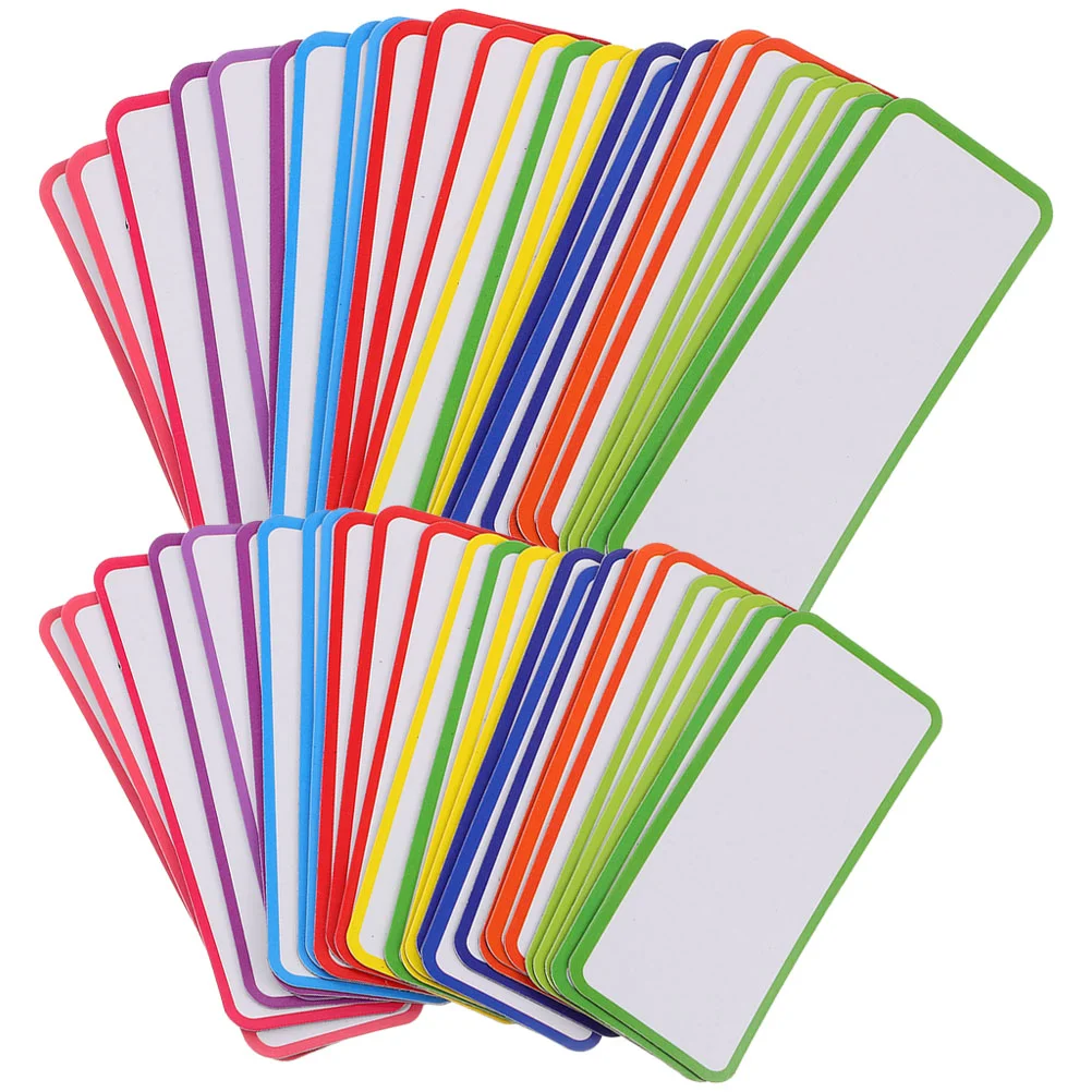 67 Pcs Magnetic Label Magnets Strips for Whiteboard Various Writable Stickers Erasable Student Labels Wipe off Markers