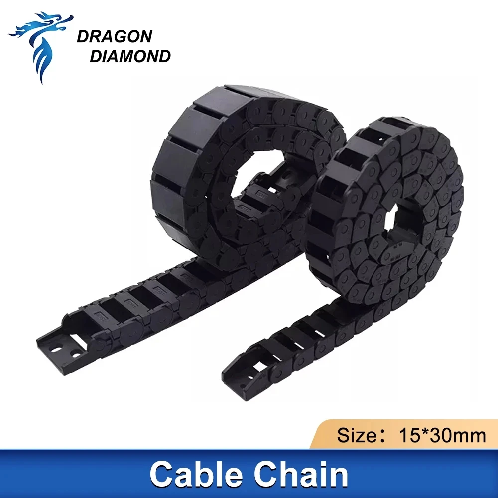 

Tank Cable Chains 15*30mm Opening Plastic Transmission Cable Drag Chain Laser Engraver For Laser Engraving&Cutting Machine