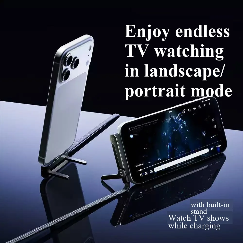 240W multi-function mobile phone fast charging stand with PTC interface data cable, suitable for Apple 1517 and Huawei