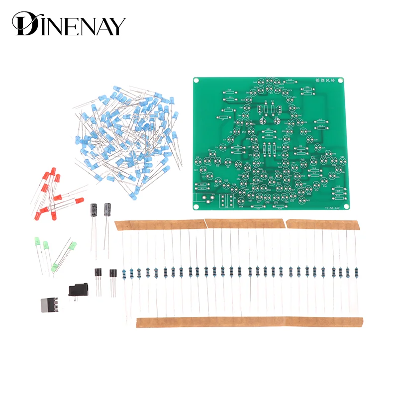 Laboratory Swing Bells DIY Windbell Fun Soldering Electronic Swing Bells Wind Chime 95 LEDs Flashing Light DC 5V Learning Kit