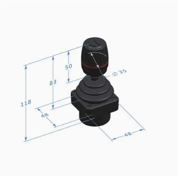 TFJ9S FJ9S Mining Control Handle, Excavator Joystick, Bulldozer Pusher, Model Aircraft Rocker