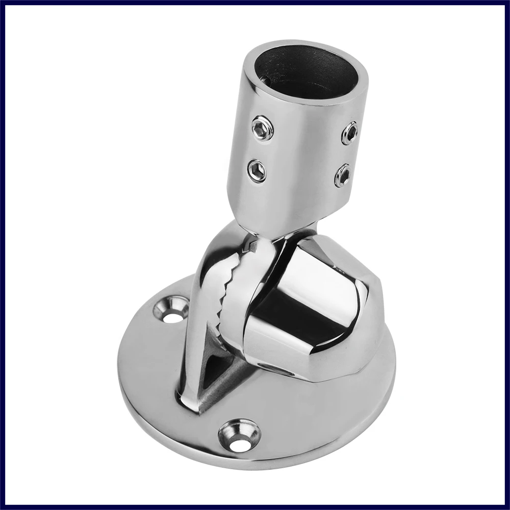 316 Stainless Steel 25mm Boat Round Antenna Base VHF Antenna Marine Mount Marine Accessories Boat Hardware