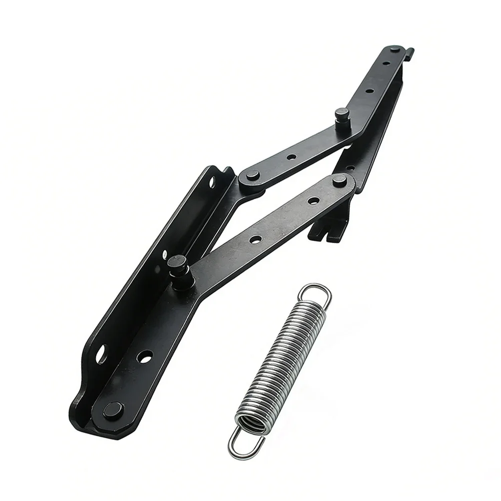 Folding Sofa Bed Hinges for Adjustable Sofa Bed Frames Steel Black 2 pcs with Sturdy Triangular Spring Integration
