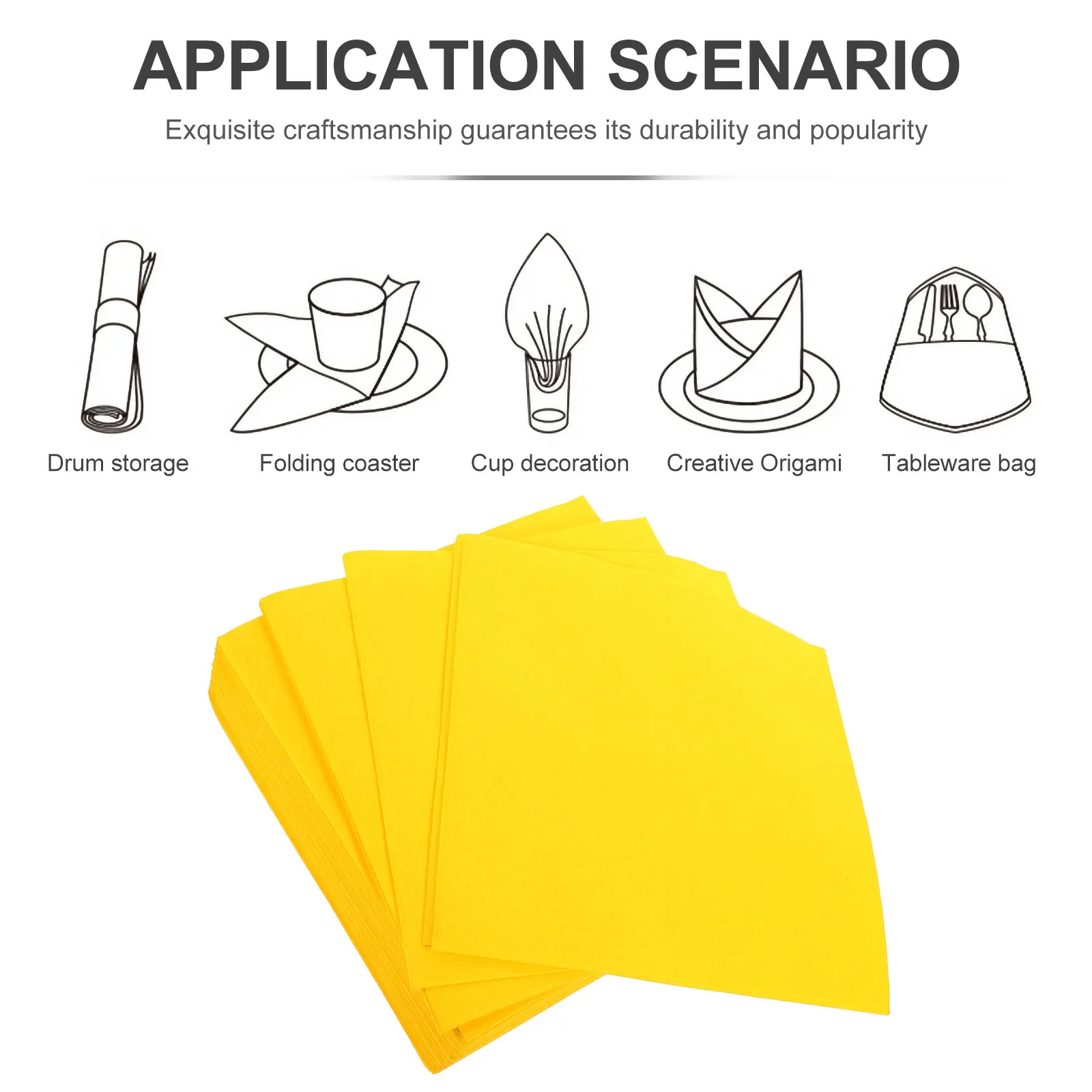 

50Pcs Safe Skin Friendly Napkins Unique Thickened Style Wedding Receptions Birthday Cocktails Festival Dinner Party Supplies